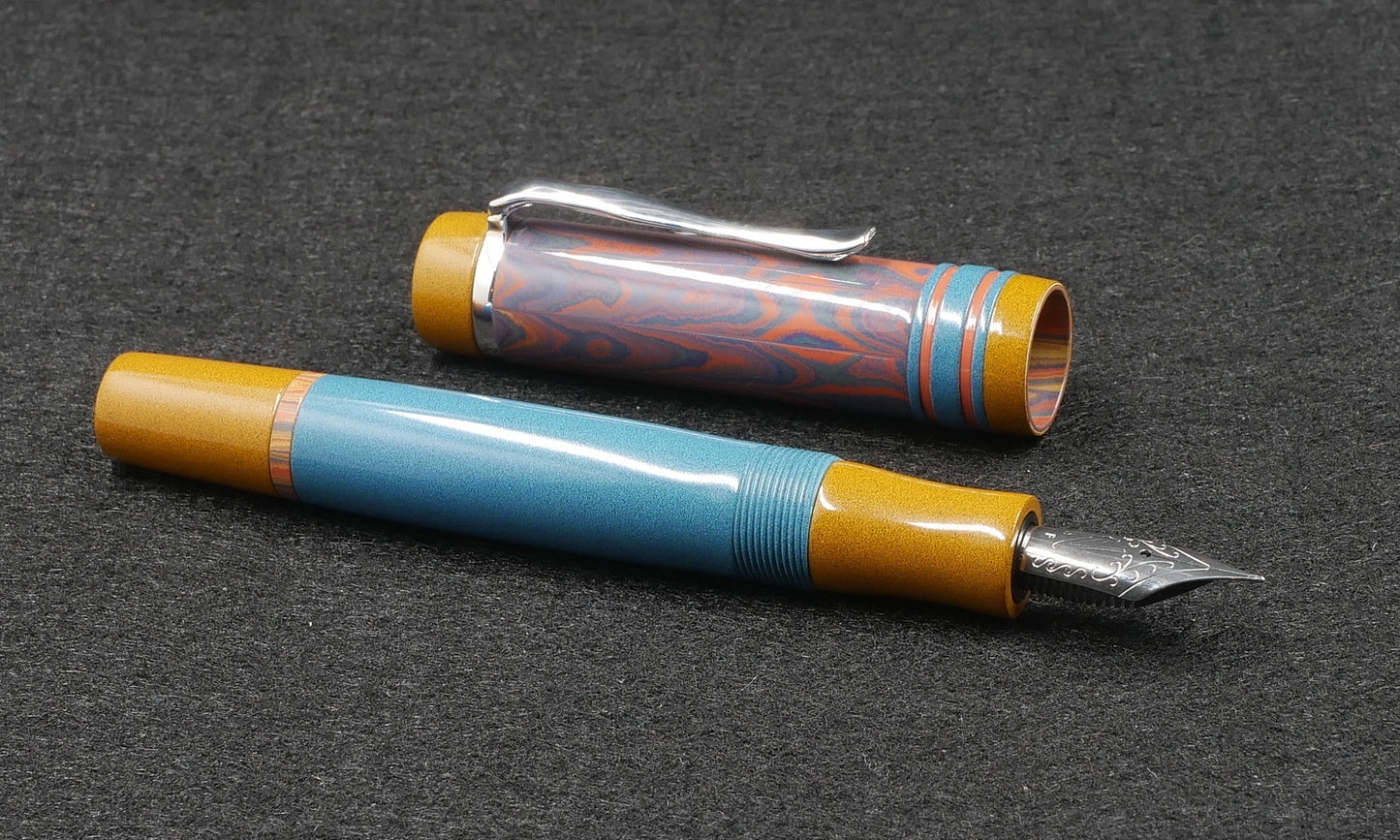 Knickerbocker - Medium - SEM & Nikko ebonites Retro 1 - cast clip - #6 nib