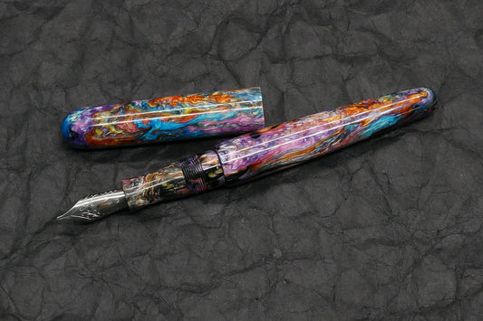 Majestic - Small - Carolina Pen Co PM4 & black resin - #6 nib