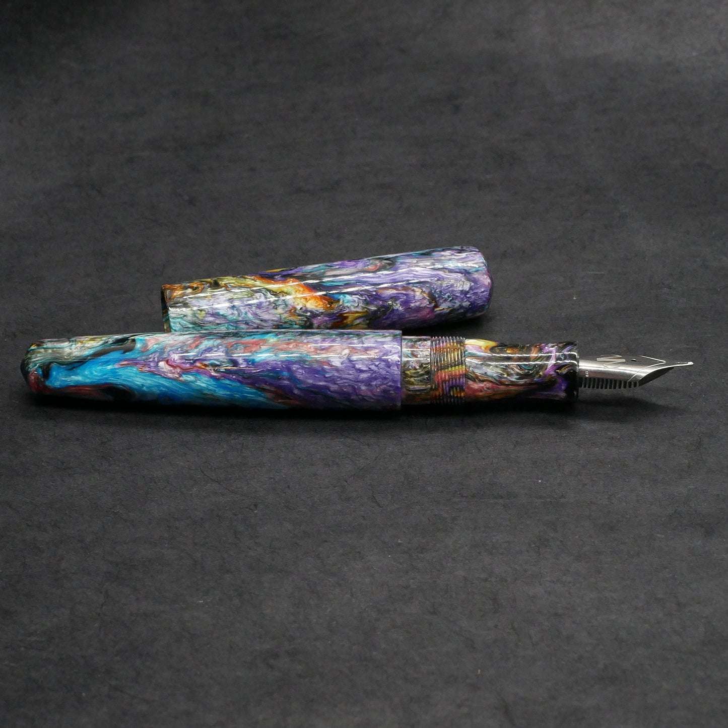 Moody - Medium – Carolina Pen Co Black PM4 resin - #6 nib