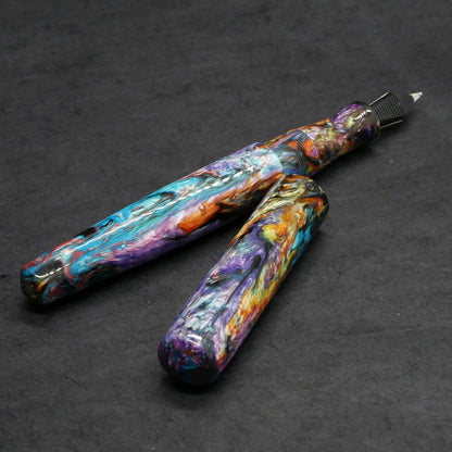 Moody - Medium – Carolina Pen Co Black PM4 resin - #6 nib