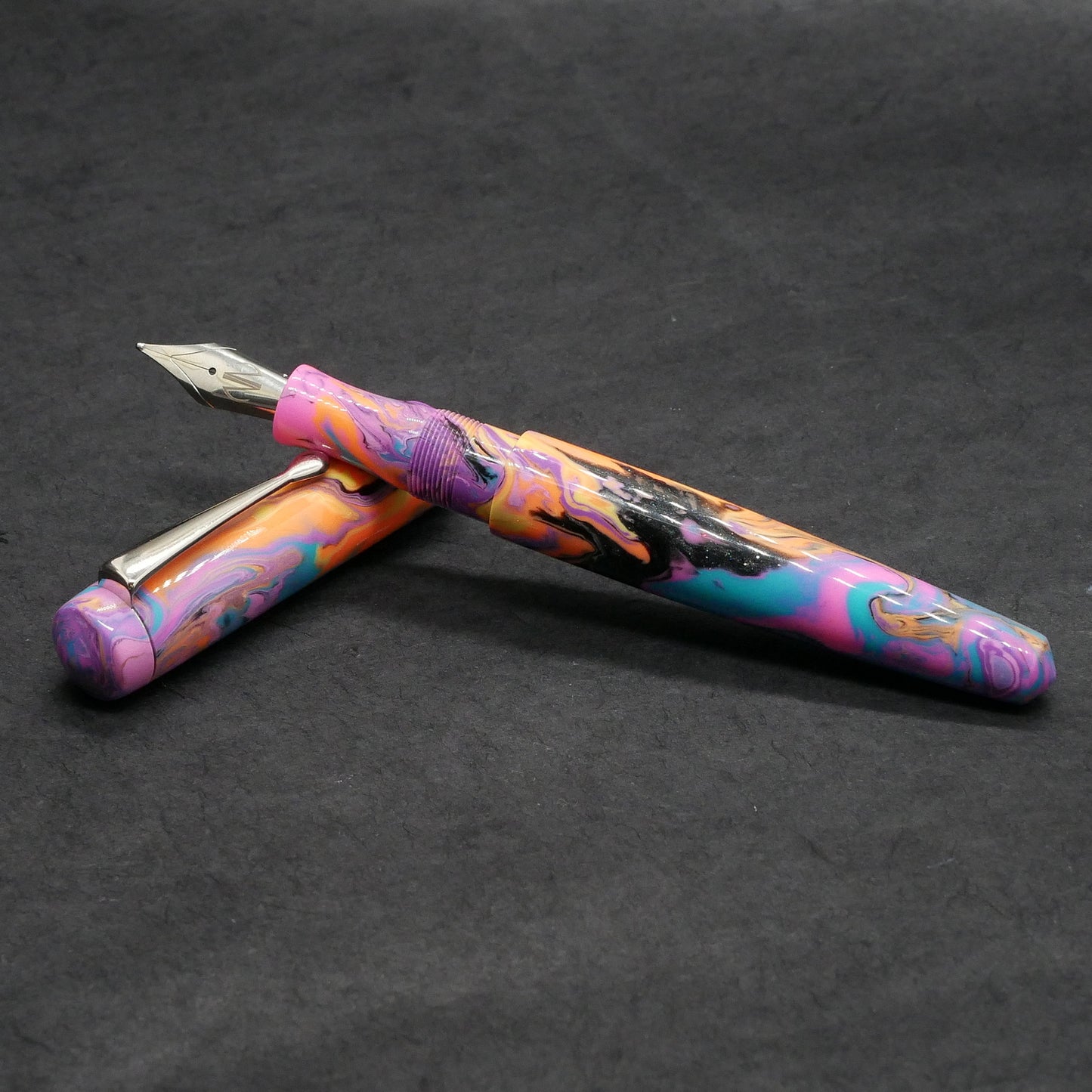 Moody -Small – Carolina Pen Co Hot 90s resin - #6 nib - clip