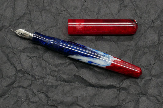 Moody - Small - Red White Blue resin - #6 nib