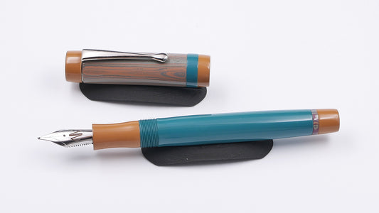 Orville - Small -  SEM Petrol and Honey and NYH Fashion ebonites, clip, Jowo #6 nib