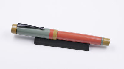 Orville - Small -  SEM Reed Green, Yellow, and Orange ebonites, clip, Jowo #6 nib