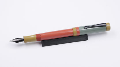 Orville - Small -  SEM Reed Green, Yellow, and Orange ebonites, clip, Jowo #6 nib