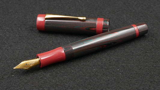 Orville - Medium - Nikko Holiday & Red ebonite - clip - Jowo #6 nib