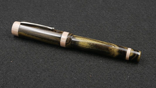 Orville - Medium - SEM Yellow marble & NYH Apple Cake ebonite - clip - Jowo #6 nib