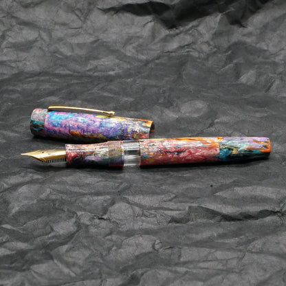 Orville - medium - Carolina Pen Co Black Primary Manipulation 4 resin - piston - clip - Jowo #6 nib