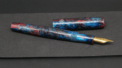 Orville - small - Brooks Blue & Red resin - #6 nib 2