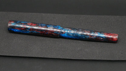 Orville - small - Brooks Blue & Red resin - #6 nib 2