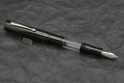 Orville - Medium - SEM Black ebonite - clip - piston - #6 nib