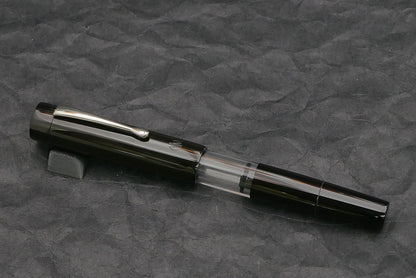 Orville - Medium - SEM Black ebonite - clip - piston - #6 nib