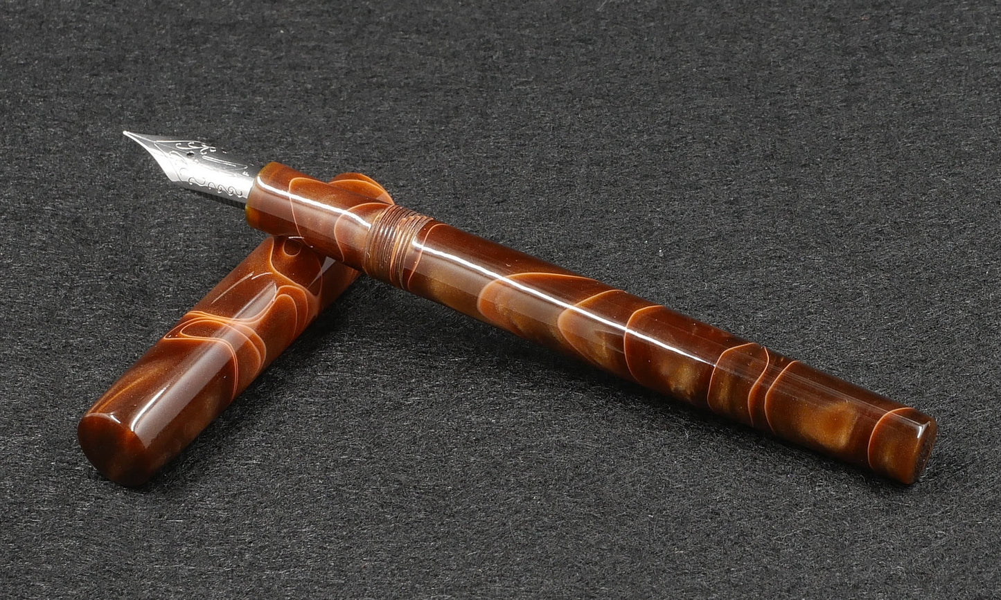 Orville - slim - Apricot acrylic - #6 nib