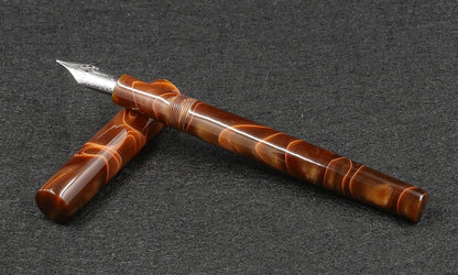 Orville - slim - Apricot acrylic - #6 nib