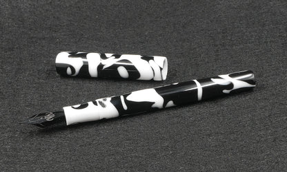 Orville - slim - Cow Patch acrylic - #6 nib