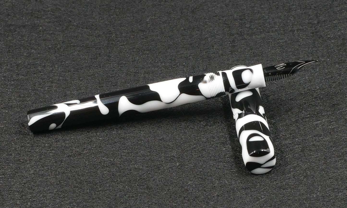 Orville - slim - Cow Patch acrylic - #6 nib