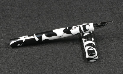 Orville - slim - Cow Patch acrylic - #6 nib