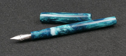 Orville - slim - Brooks Dark Teal resin - #6 nib