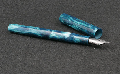 Orville - slim - Brooks Dark Teal resin - #6 nib