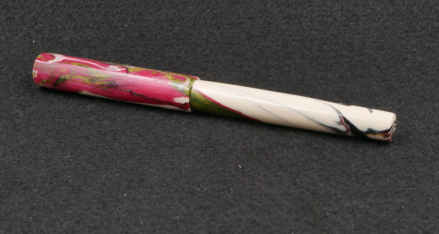 Orville - slim - Brooks Ivory Roses resin - #6 nib