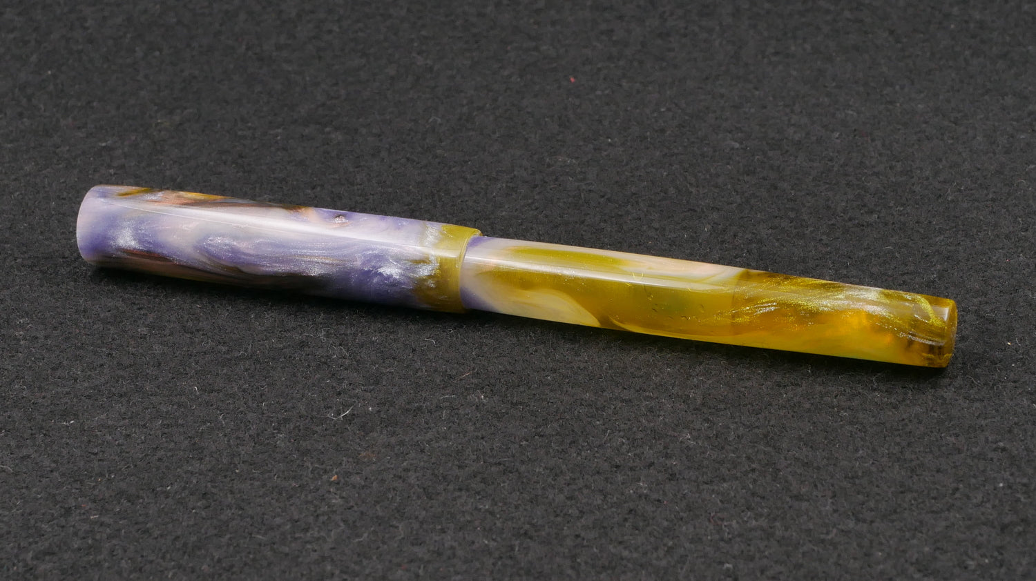 Orville - slim - D Squared Arts Arkansas Abalone resin - #6 nib