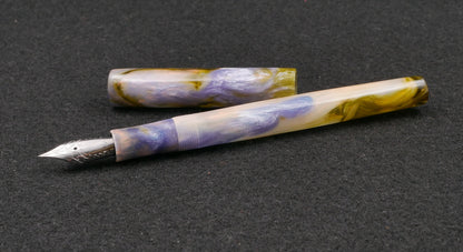 Orville - slim - D Squared Arts Arkansas Abalone resin - #6 nib