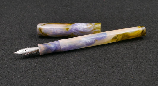 Orville - slim - D Squared Arts Arkansas Abalone resin - #6 nib