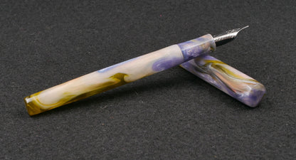 Orville - slim - D Squared Arts Arkansas Abalone resin - #6 nib