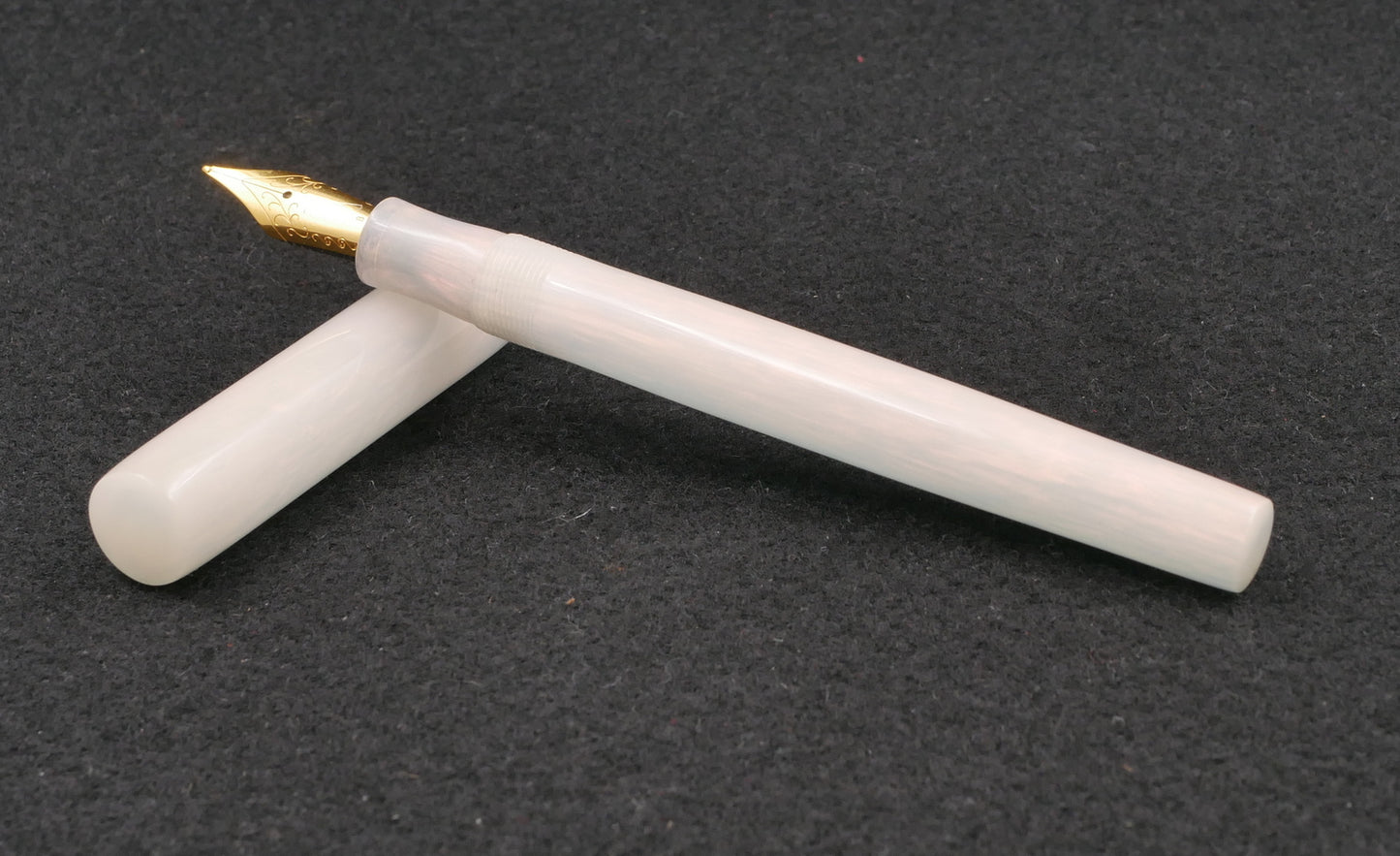 Orville - slim - D Squared Arts Pink Pearl resin - #6 nib