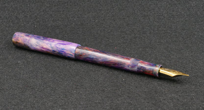 Orville - slim - Linear Purple resin - #6 nib
