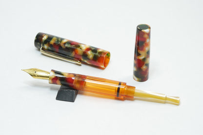 Orville - small - Conway Stewart Coral Green acrylic - Jowo #6 - Syringe fill