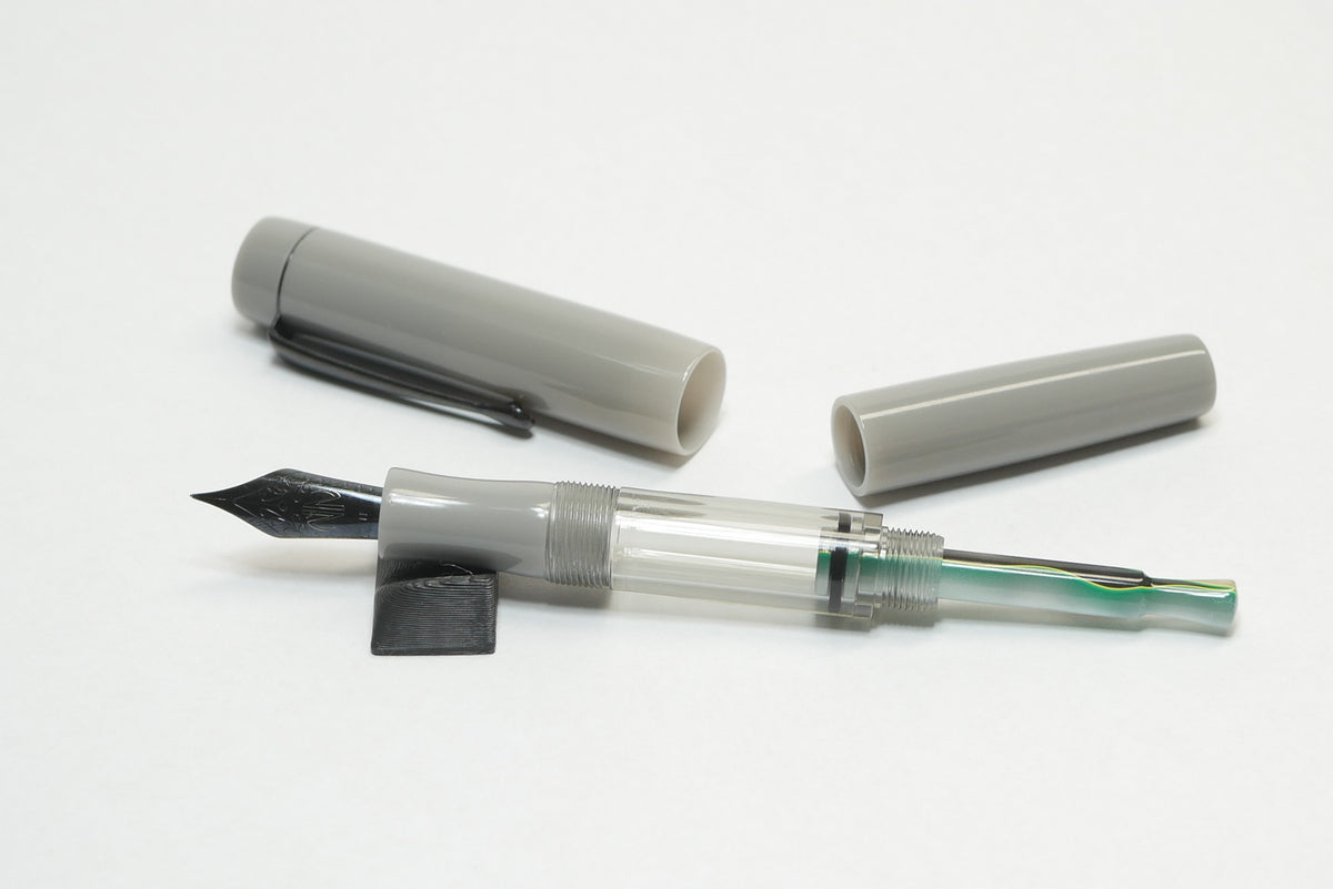 Orville - small - Light Gray acrylic - Jowo #6 - Syringe fill
