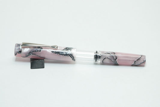 Orville - small - Pink Storm Mesh acrylic - Jowo #6 - Syringe fill