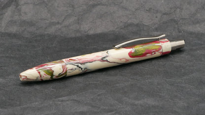 Preston Ballpoint - Carolina Pen Co Ivory Roses resin - clip