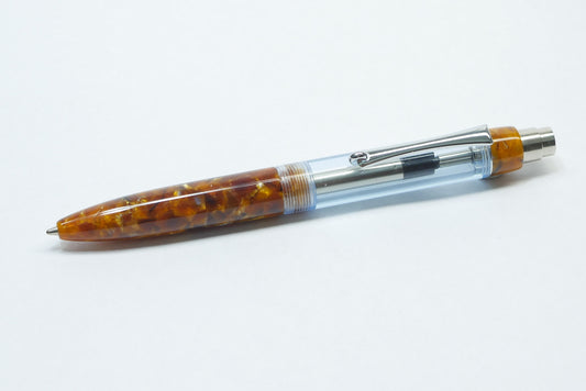 Preston Ballpoint - Copper Fleck and Delvies Light Blue 2069 acrylics