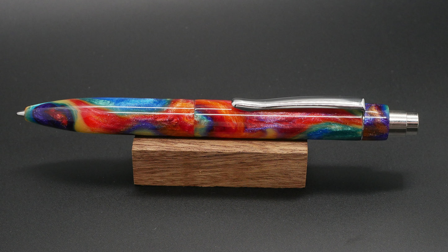 Preston Ballpoint - McKenzie Oil Slick resin - clip