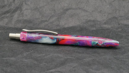 Preston Ballpoint - Starry Night Resins Arkansas Pink resin - clip