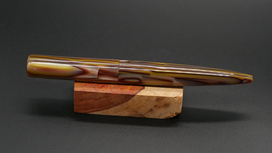 Preston fountain pen - slim - Mid - Wavy Maple cellulose acetate - Jowo #6 nib - Short carts only