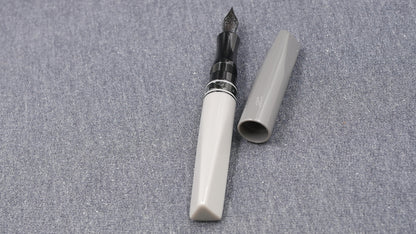 Prospector - Medium - Grayscale acrylics, Mazzuchelli ceblox ring - Jowo #6 nib