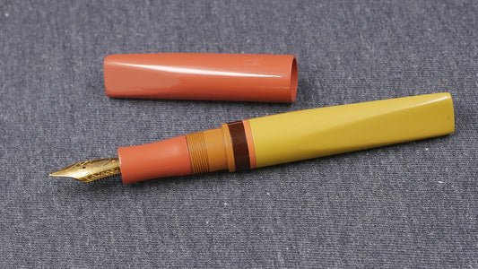 Prospector - Medium - SEM Yellow, Cumberland, Honey, Mud ebonites - Jowo #6 nib