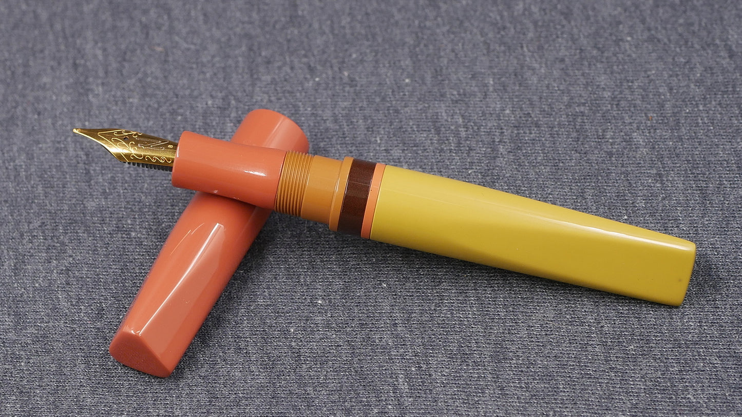 Prospector - Medium - SEM Yellow, Cumberland, Honey, Mud ebonites - Jowo #6 nib