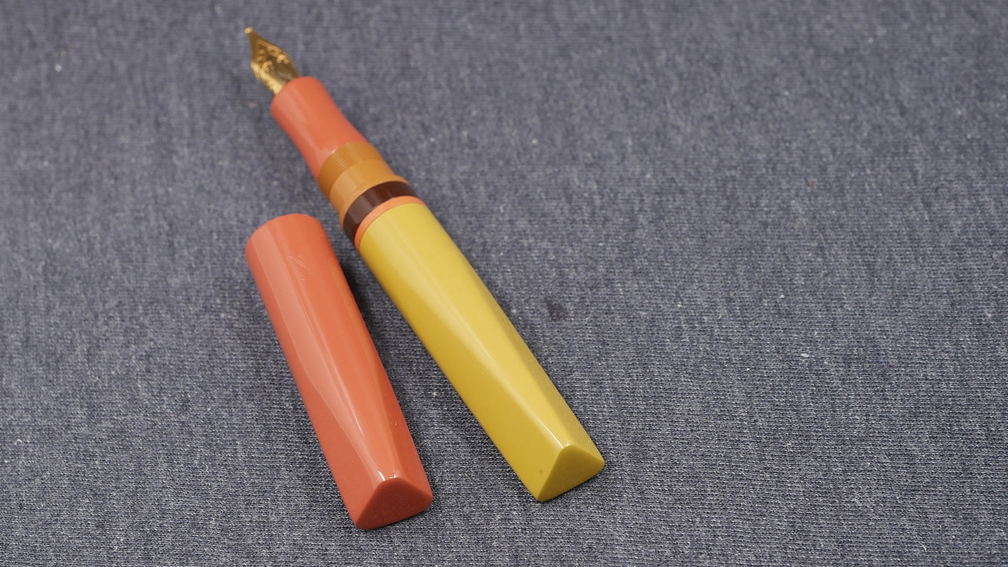 Prospector - Medium - SEM Yellow, Cumberland, Honey, Mud ebonites - Jowo #6 nib