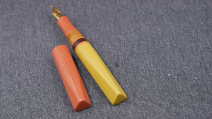 Prospector - Medium - SEM Yellow, Cumberland, Honey, Mud ebonites - Jowo #6 nib
