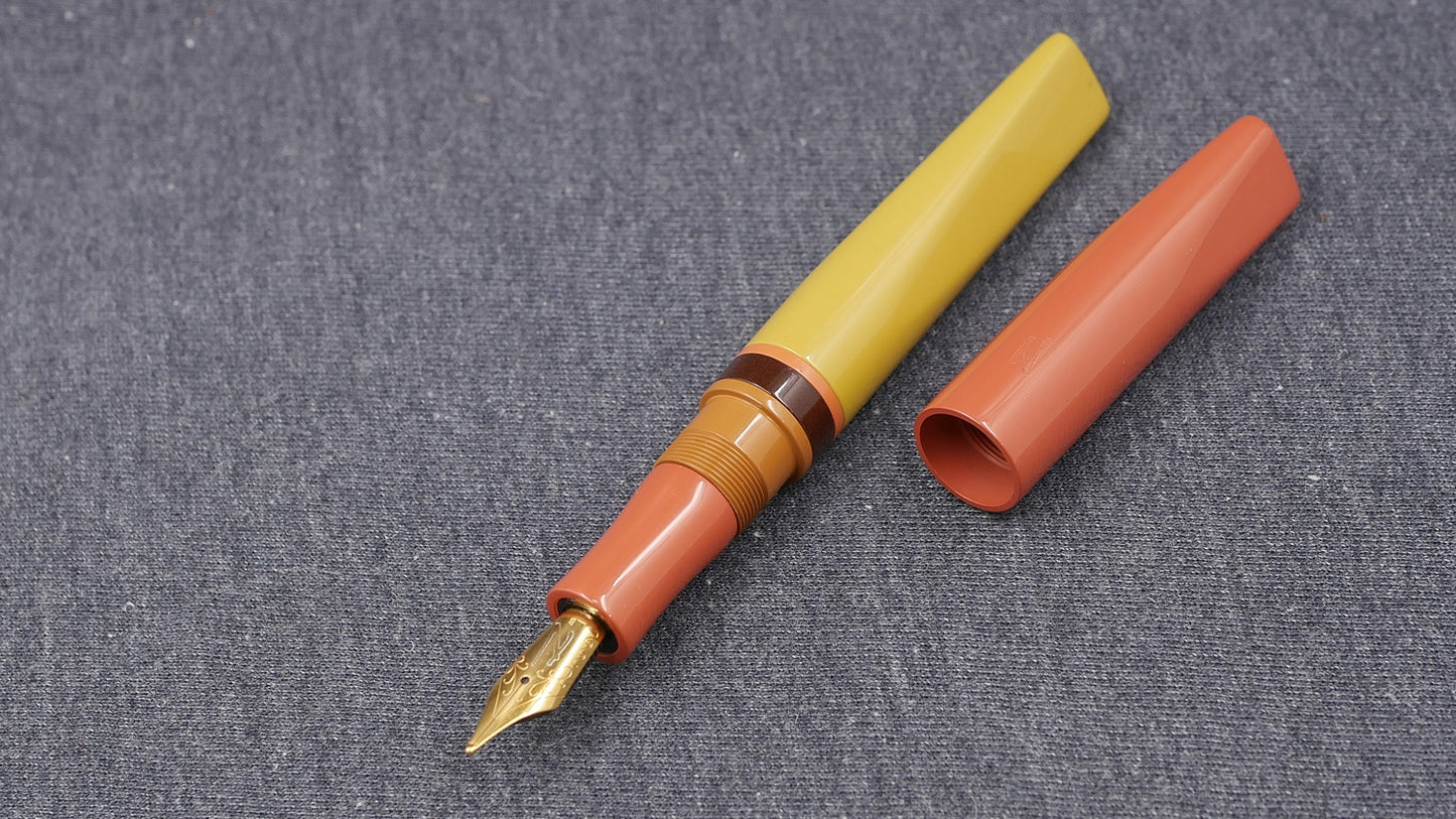 Prospector - Medium - SEM Yellow, Cumberland, Honey, Mud ebonites - Jowo #6 nib