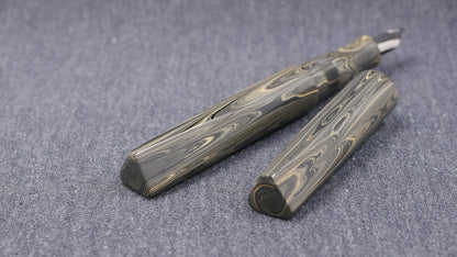 Prospector - Medium - SEM Male ripple ebonite - Jowo #6 nib
