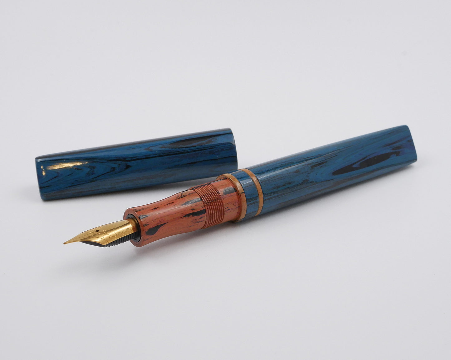 Prospector - Medium - SEM Mexico Blue and Orange - Jowo #6 nib