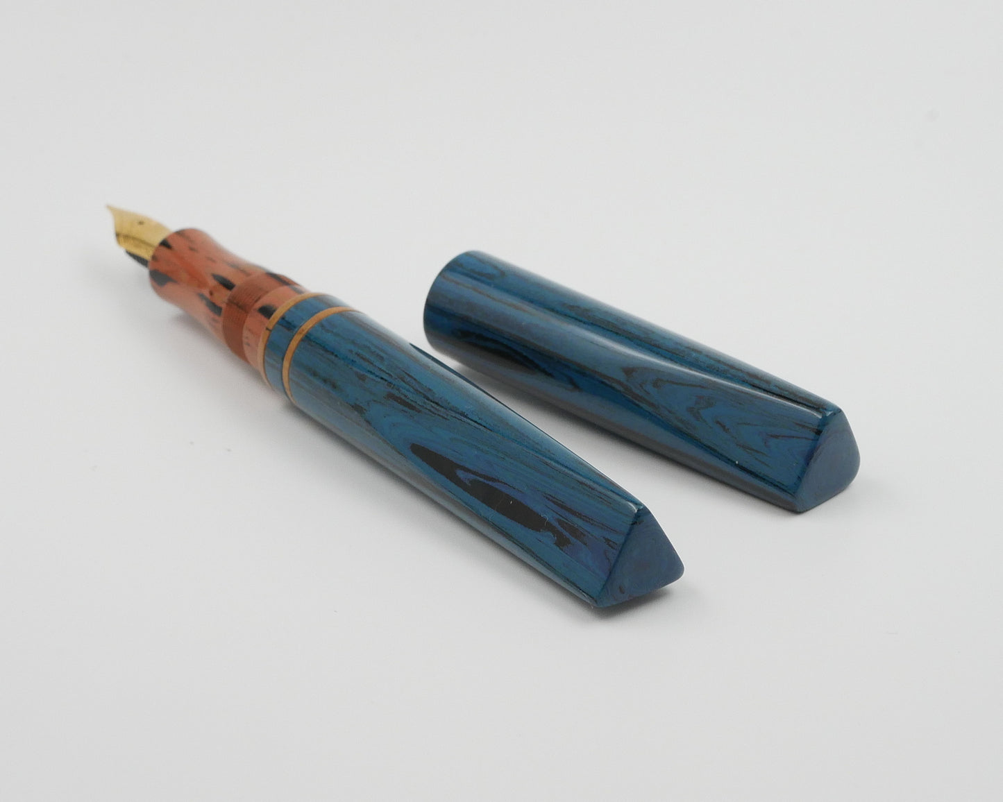 Prospector - Medium - SEM Mexico Blue and Orange - Jowo #6 nib