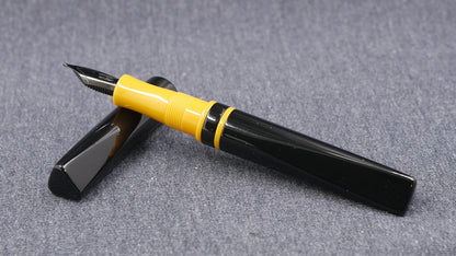 Prospector - Small - Black and Yellow acrylics - Jowo #6 nib