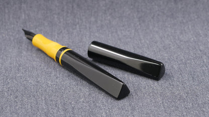 Prospector - Small - Black and Yellow acrylics - Jowo #6 nib