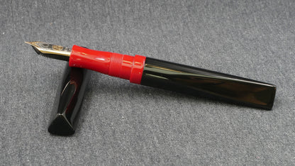 Prospector - Medium - Black and red acrylic - M1000 nib (not available from me)